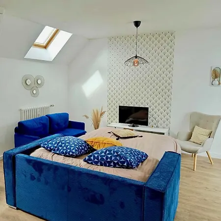 아파트 Le Blue, Spacieux, Design Et Chaleureux